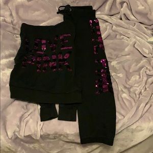 PINK hoodie and track pants set